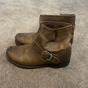 Frye Brown Booties Short